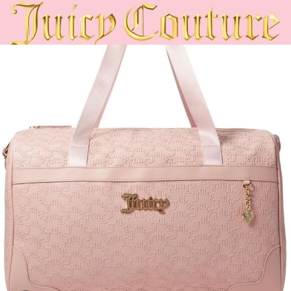 Juicy Couture Handbags - Juicy Couture Blank Canvas Weekender- Light Pink